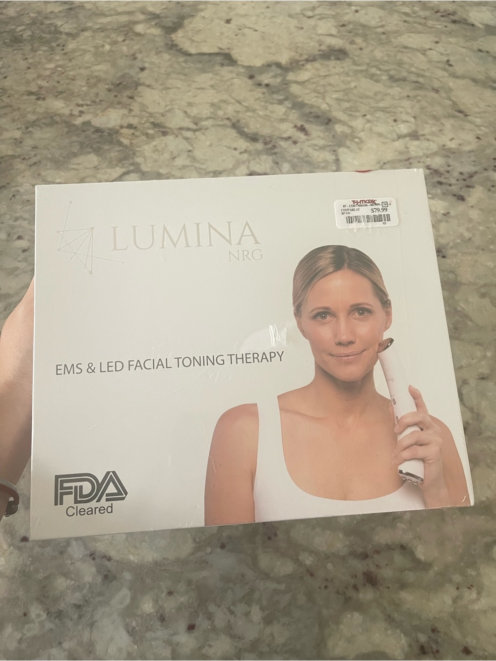 Nwt Lumina EMS & LED Facial Toning Therapy Device in White